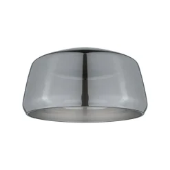 Paulmann Skinnesystem>URail lampeskærm Neila 2Easy, Ø 23 cm, røget glas