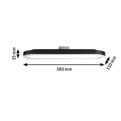 Paulmann Skinnesystem>URail LED-panel 7W 2.700 K mat sort