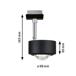Paulmann URail LED-spot Aldan sort