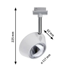 URail LED-spot Sabik matkrom, dæmpbar^Paulmann Clearance