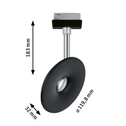 Paulmann URail LED-spot Sphere 2,700K sort