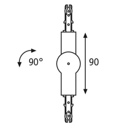 Paulmann URail ledtilkobling, mat sort