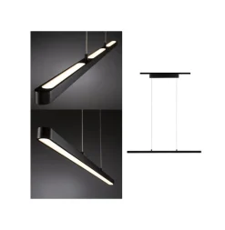Paulmann URail Lento LED-pendel, mat sort