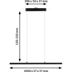 URail Lento LED-pendel ZigBee CCT sort^Paulmann Sale
