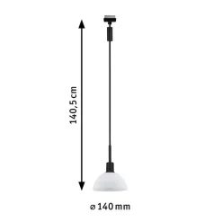 URail pendel Sarrasani, sort/opal^Paulmann Sale