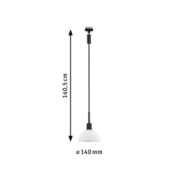 URail pendel Sarrasani, sort/opal^Paulmann Sale