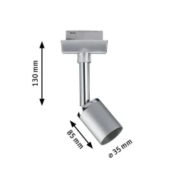 Paulmann URail Pure II spot, mat krom