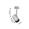 URail Shine LED-spotlight i krom^Paulmann