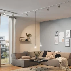 URail skinne, hvid, længde 100 cm, aluminium^Paulmann