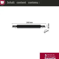 URail skinneadapter Zigbee Dæmp/Switch sort^Paulmann Outlet
