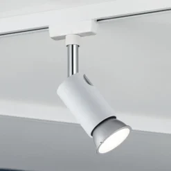 URail skinnespot Pure I, hvid mat, GU10, metal^Paulmann