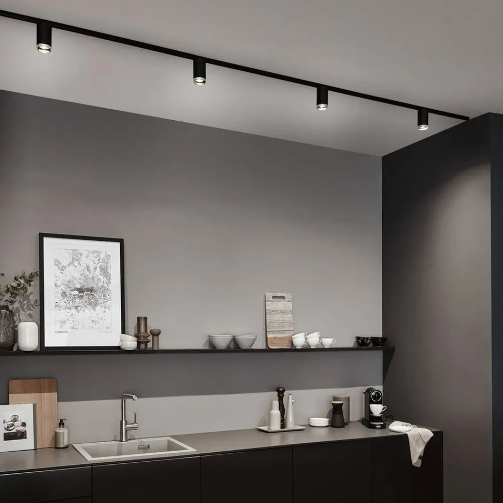 Paulmann Skinnesystem>URail Spot Tube sort mat