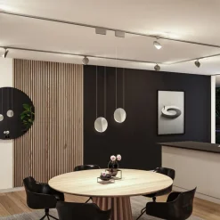 Paulmann URail-pendel Alejandro krom 4.000 K 3-trins dæmpbar