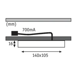 Paulmann Vane LED-underskabslampe, 2 stk.