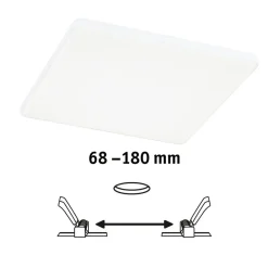 Paulmann Veluna Edge IP44 4000K dimm 20x20cm