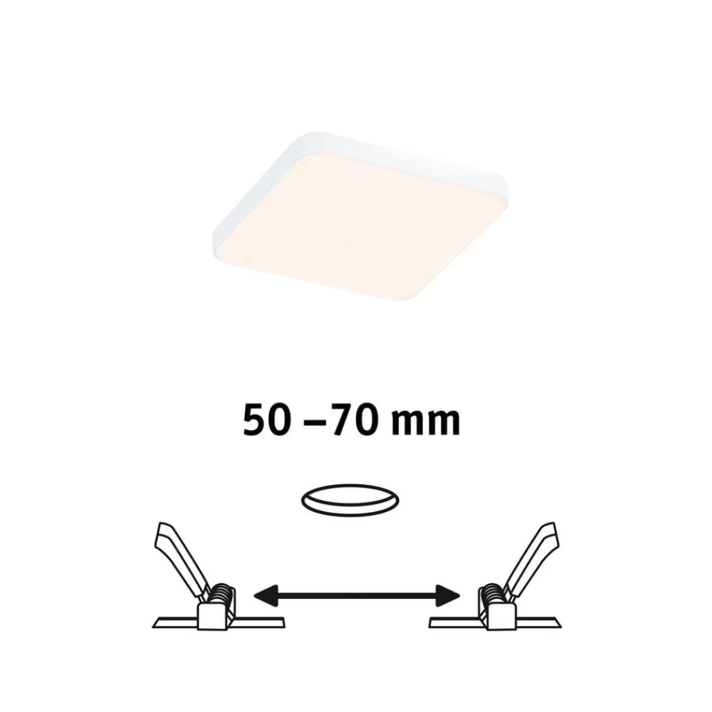 Paulmann Loftlamper|Indbygningsspots>Veluna Edge IP44 3000K dimm 9x9cm