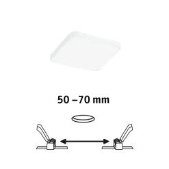 Paulmann Veluna Edge IP44 4000K dimm 9x9cm