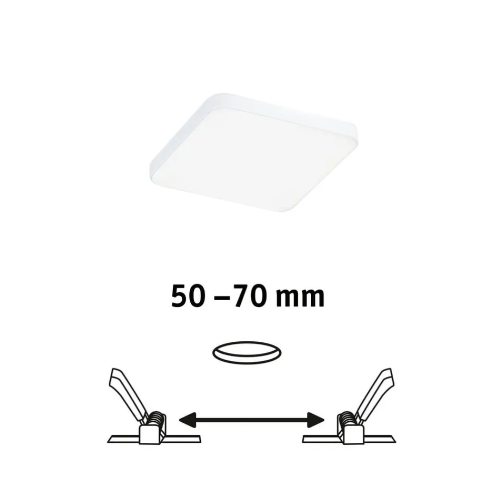 Paulmann Veluna Edge IP44 4000K dimm 9x9cm
