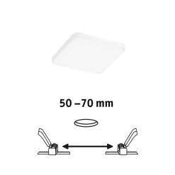 Veluna Edge LED indbygget IP44 4000K 9x9cm^Paulmann Clearance