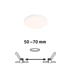 Paulmann Loftlamper|Indbygningsspots>Veluna Edge LED indbygget IP44 3.000K Ø 9cm
