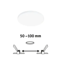Veluna Edge LED indbygget IP44 4.000K Ø 12cm^Paulmann Sale