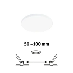 Veluna Edge LED indbygget IP44 4.000K Ø 12cm^Paulmann Sale