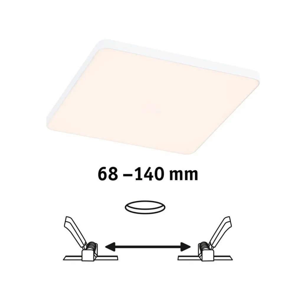 Paulmann Veluna Edge LED indbygget IP44 3000K 16x16cm