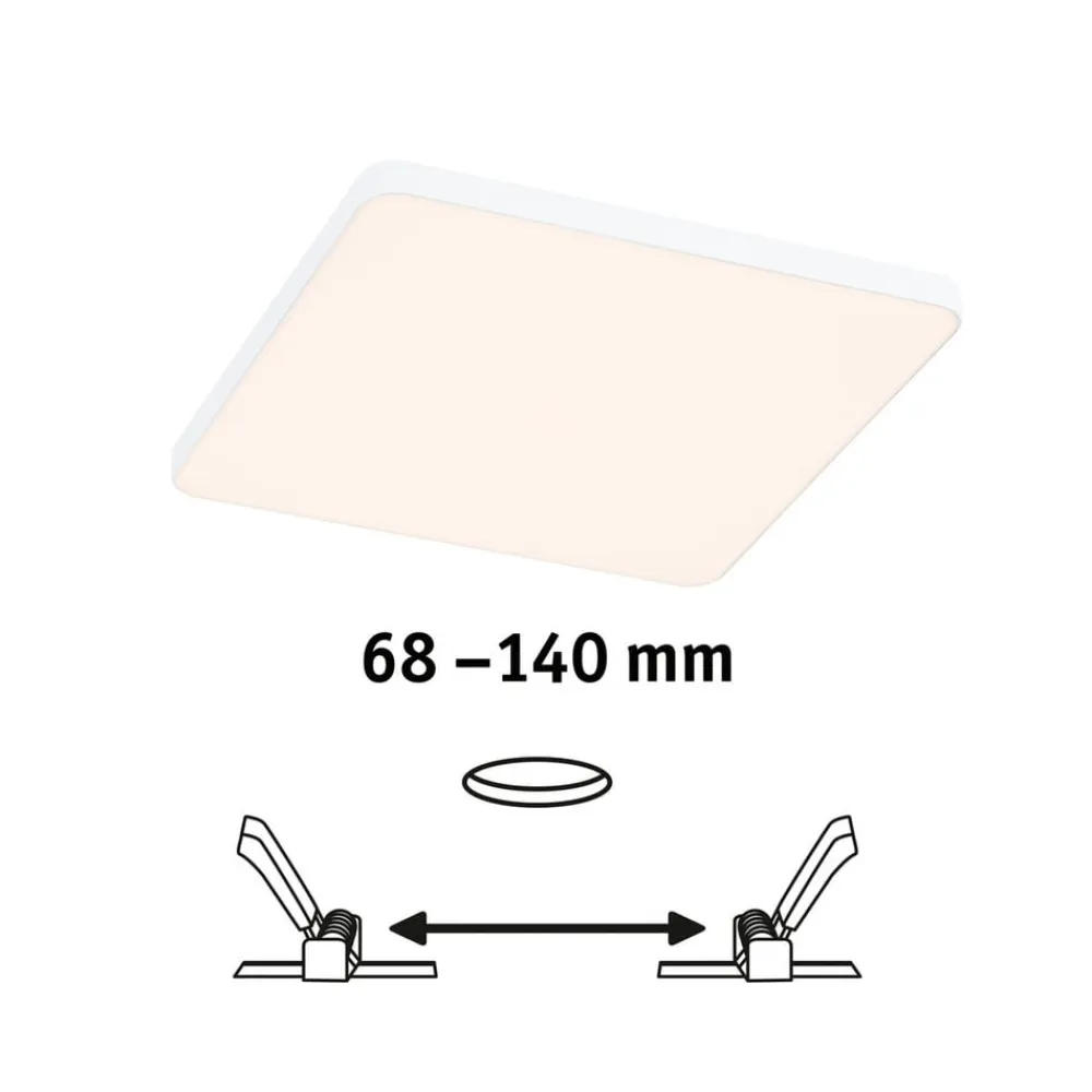 Paulmann Veluna Edge LED indbygget IP44 3000K 16x16cm
