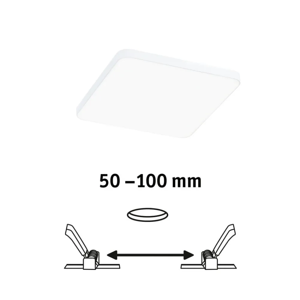 Paulmann Veluna Edge LED til indbygning IP44 4000K 12x12cm