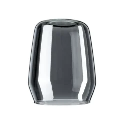 Paulmann Skinnesystem>Vento lampeskærm, røggrå, Ø 8 cm, glas