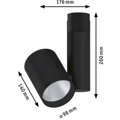 Paulmann Zeuz URail Spot 3.000K 15° sort mat