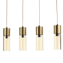 Globo Pendellampe Annika med 4 lyskilder og glasskærme