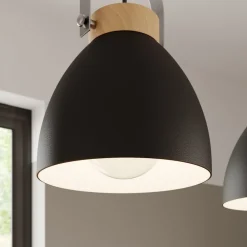 Lamkur Pendellampe Bergen, 2 lyskilder, grafit