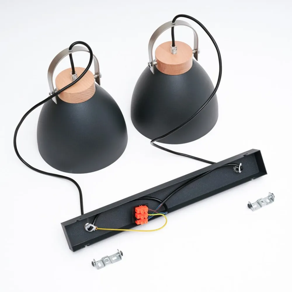 Lamkur Pendellampe Bergen, 2 lyskilder, grafit