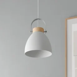 Lamkur Pendellampe Bergen, 1 lyskilde, hvid