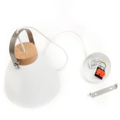 Lamkur Pendellampe Bergen, 1 lyskilde, hvid