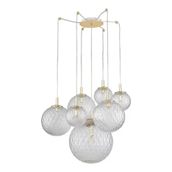 Pendellampe Cadix i glas, 7 lyskilder^TK Lighting Online