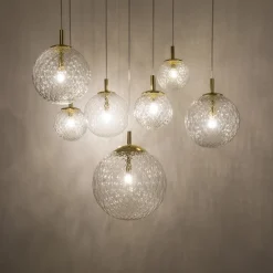 Pendellampe Cadix i glas, 7 lyskilder^TK Lighting Online