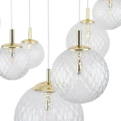 Pendellampe Cadix i glas, 7 lyskilder^TK Lighting Online