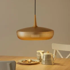 UMAGE Pendellamper>Pendellampe Clava Dine med messingfarvet skærm