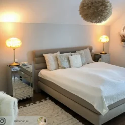 Pendellampe Eos large - lysebrun skærm^UMAGE Best