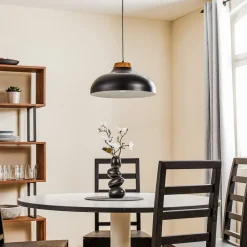 Pendellampe Gus med metalskærm, sort^Luminex Best