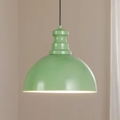 Pendellampe Kure, mintgrøn, metal, Ø 40 cm E27^Opviq Sale