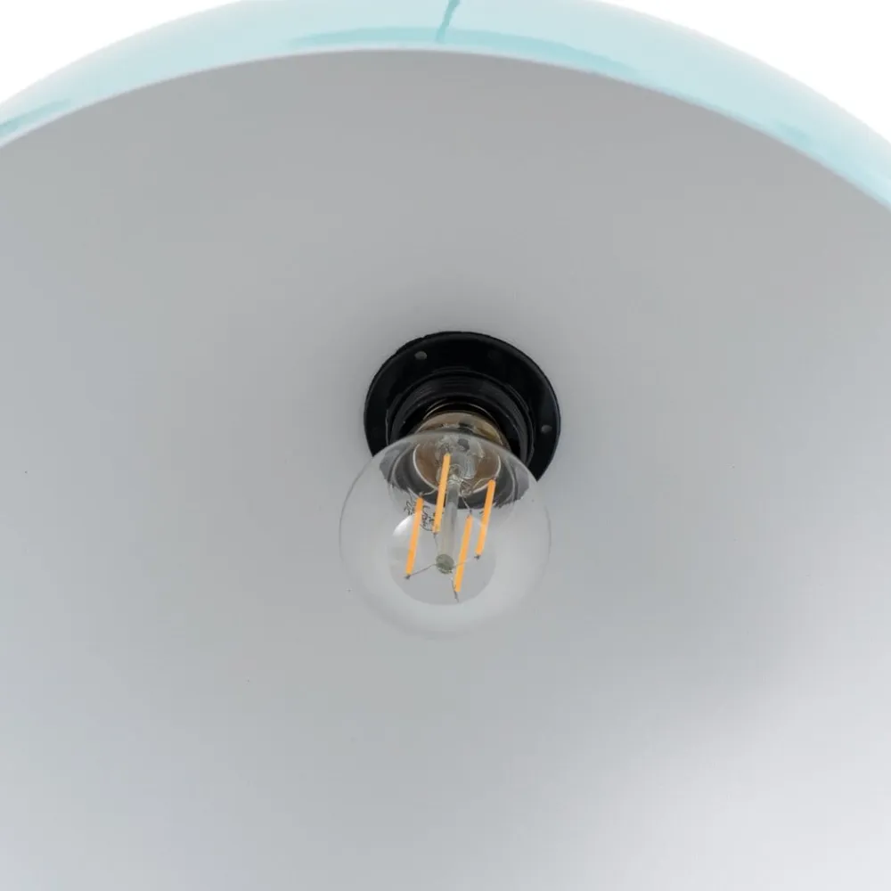 Opviq Pendellamper|Pendellamper>Pendellampe Kure, turkis, metal, Ø 40 cm E27