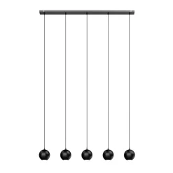 Pendellampe Midnight helt i sort 5 lyskilder^HELAM Hot