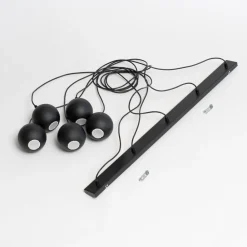 Pendellampe Midnight helt i sort 5 lyskilder^HELAM Hot