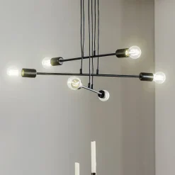 Pendellampe Multipo 6, 6 lyskilder i sort^EMIBIG LIGHTING Sale