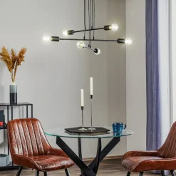 Pendellampe Multipo 6, 6 lyskilder i sort^EMIBIG LIGHTING Sale