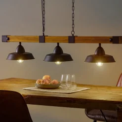 EGLO Pendellampe Oldbury i rustikt look