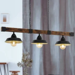 EGLO Pendellampe Oldbury i rustikt look